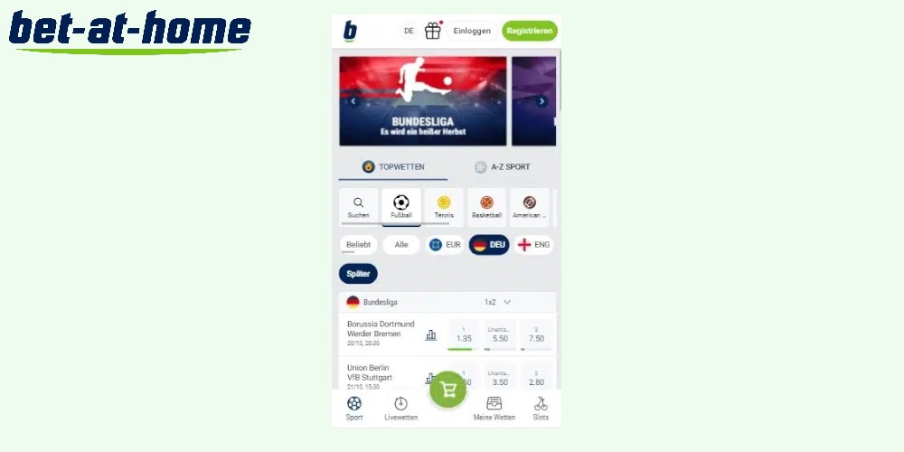Funktionen der Bet-at-Home App im Detail