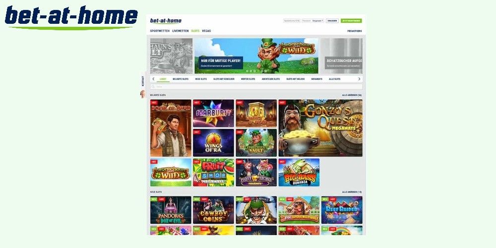 Spielautomaten im Bet-at-Home Casino – Auswahl & Qualität im Test